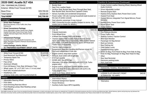 Used 2020 GMC Acadia SLT image 40