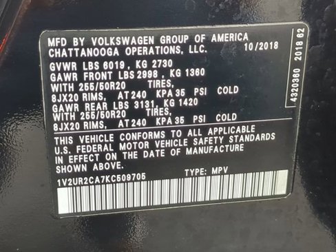 Used 2019 Volkswagen Atlas SE image 43