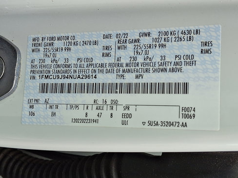 Certified 2022 Ford Escape Titanium image 27