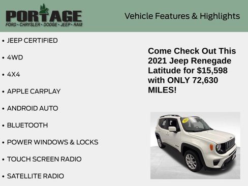 Used 2021 Jeep Renegade Latitude w/ Convenience Group image 7
