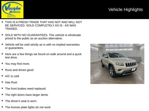 Used 2015 Jeep Grand Cherokee Limited w/ Luxury Group II image 2