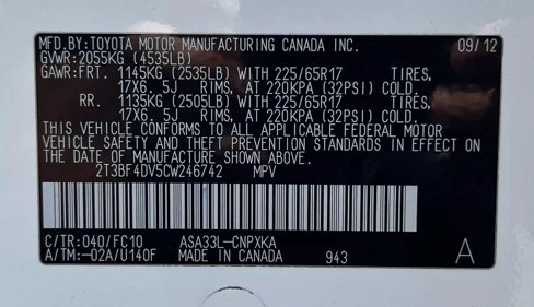 Used 2012 Toyota RAV4 4WD w/ Value Pkg image 14