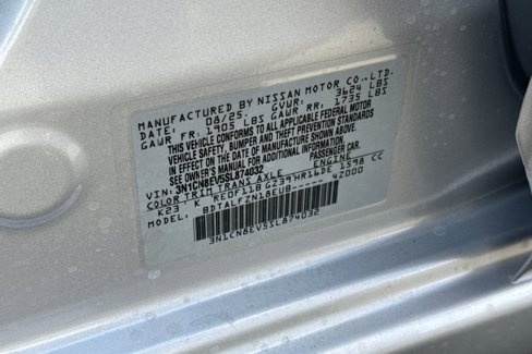 New 2025 Nissan Versa SV w/ Trunk Package image 22