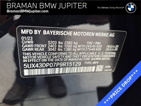 Certified 2023 BMW X3 sDrive30i w/ M Sport Package image 20