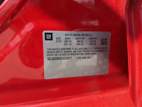 Used 2014 Chevrolet Sonic LT w/ Wheels and Fog Lamp Package image 22