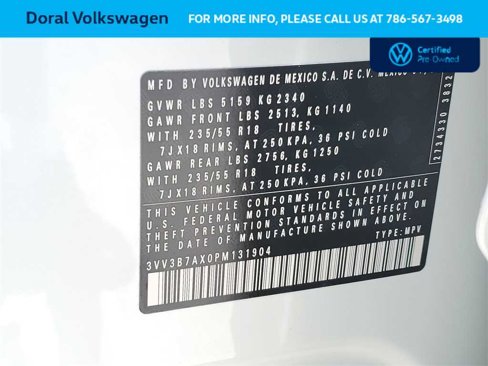 Certified 2023 Volkswagen Tiguan SE image 33