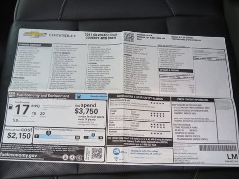 Used 2017 Chevrolet Silverado 1500 High Country image 40