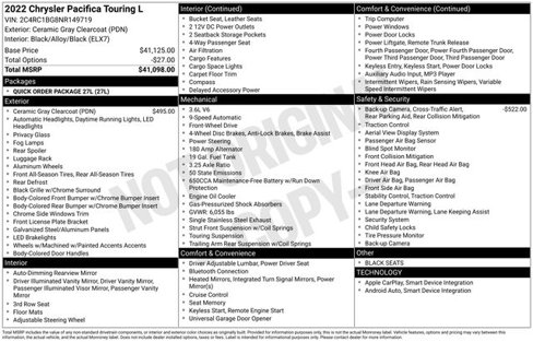 Used 2022 Chrysler Pacifica Touring-L image 5