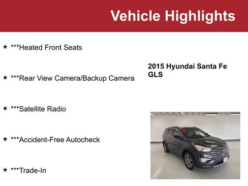 Used 2015 Hyundai Santa Fe GLS image 2