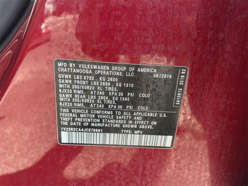 Used 2018 Volkswagen Atlas SEL w/ R-Line Package image 28