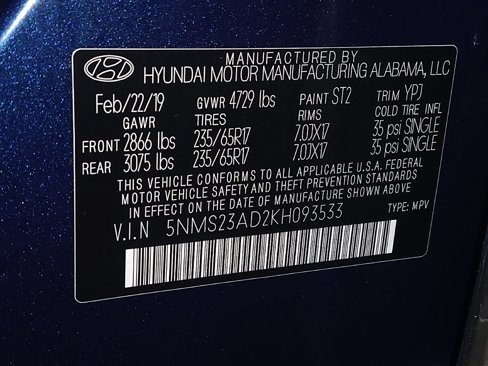 Used 2019 Hyundai Santa Fe SE image 33