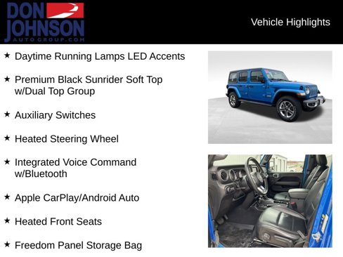 Used 2021 Jeep Wrangler Unlimited Sahara w/ Dual Top Group image 21