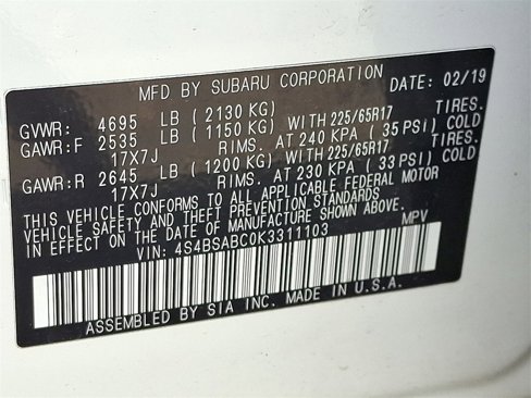 Used 2019 Subaru Outback 2.5i image 26