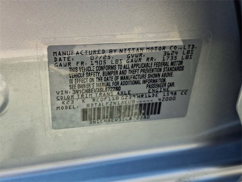 New 2025 Nissan Versa SV w/ Trunk Package image 20
