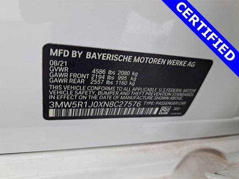 Certified 2022 BMW 330i Sedan w/ M Sport Package image 20