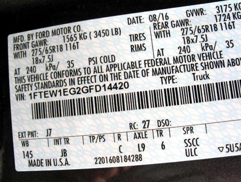 Used 2016 Ford F150 XLT w/ Equipment Group 302A Luxury image 57
