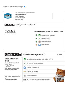 Used 2019 RAM 1500 Big Horn image 3
