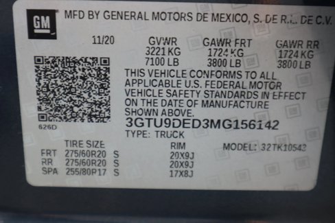 Used 2021 GMC Sierra 1500 SLT w/ SLT Premium Package image 32