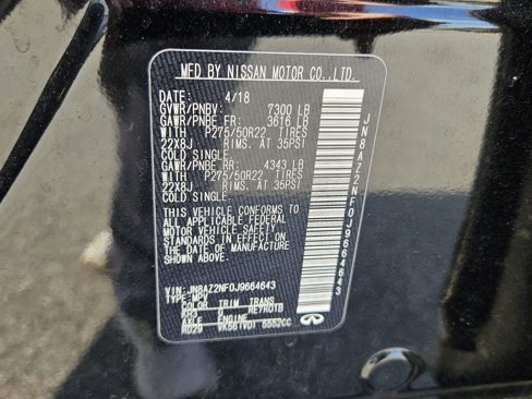 Used 2018 INFINITI QX80 2WD w/ Deluxe Technology Package image 29