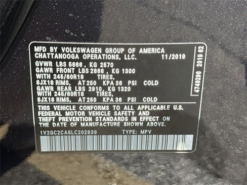 Used 2020 Volkswagen Atlas Cross Sport S image 35