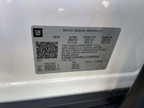 Used 2018 Chevrolet Traverse LT w/ LPO, 'HIT The Road' Package image 10