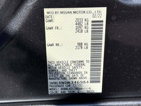 Certified 2022 Nissan Altima 2.5 SV image 19