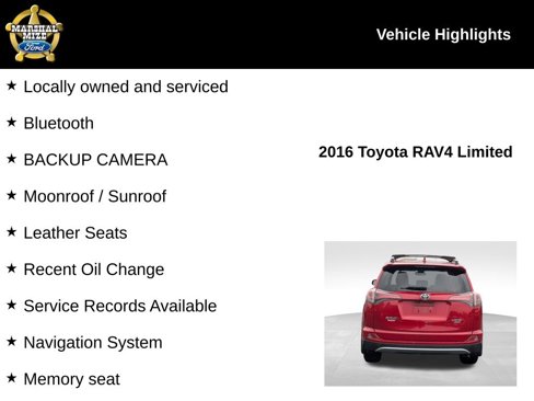 Used 2016 Toyota RAV4 Limited image 2