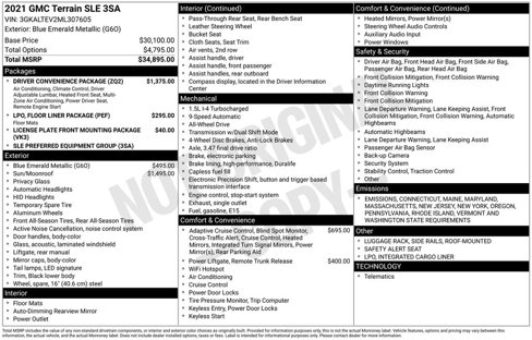 Used 2021 GMC Terrain SLE w/ Driver Convenience Package image 43