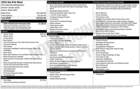 Used 2022 Kia EV6 Wind w/ Wind Technology Package image 36