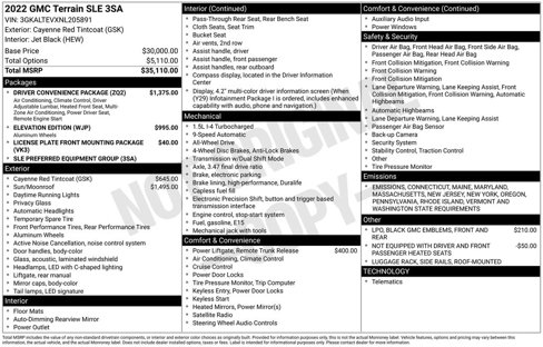 Used 2022 GMC Terrain SLE w/ Driver Convenience Package image 23
