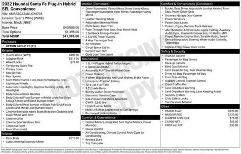 Used 2022 Hyundai Santa Fe SEL Convenience image 20