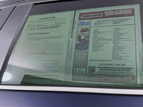 Certified 2024 MAZDA CX-30 AWD 2.5 S w/ Select Sport Pkg image 12