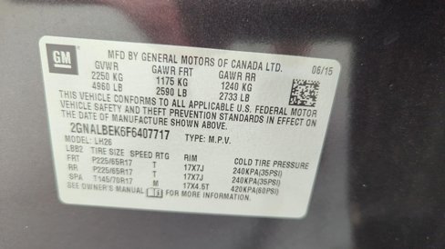 Used 2015 Chevrolet Equinox LT w/ Driver Convenience Package image 22