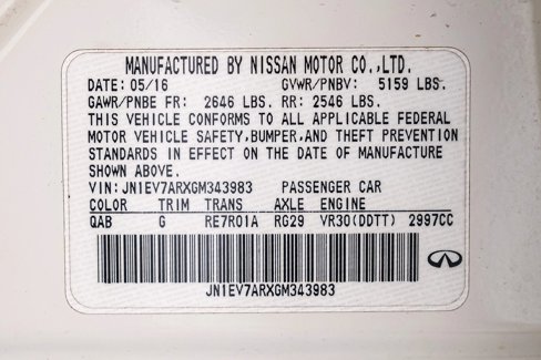 Used 2016 INFINITI Q50 3.0t Premium w/ 3.0T Premium Plus Package image 55