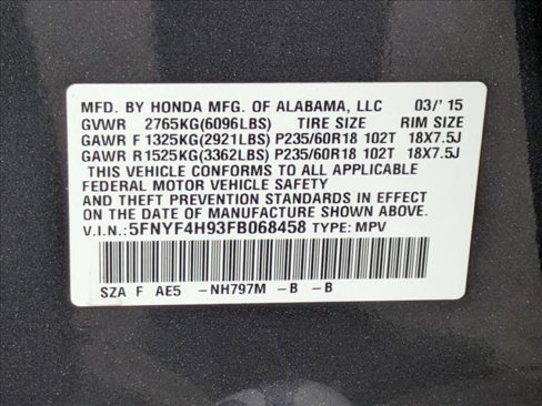 Used 2015 Honda Pilot Touring image 29