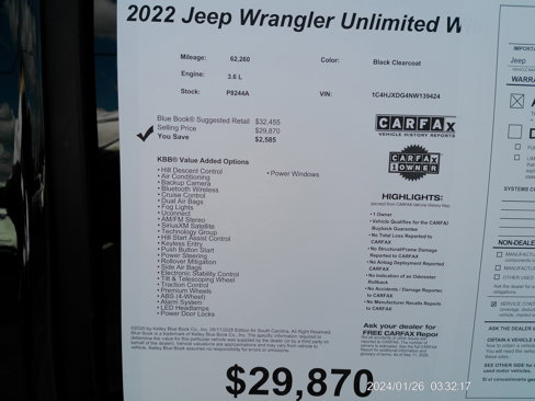 Used 2022 Jeep Wrangler Unlimited Sport image 40