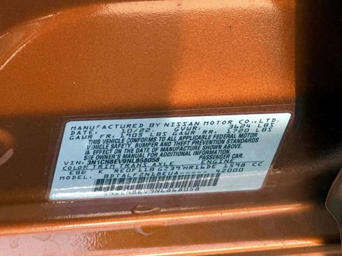 Certified 2022 Nissan Versa SV w/ Trunk Package image 18