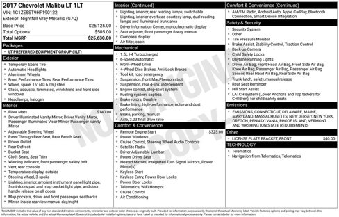 Used 2017 Chevrolet Malibu LT image 35