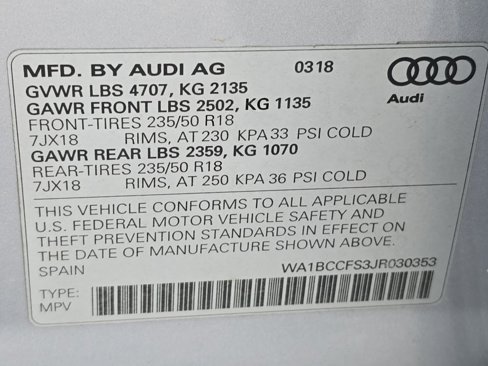 Used 2018 Audi Q3 2.0T Premium w/ Convenience Package image 34