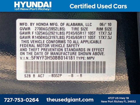Used 2011 Honda Pilot EX-L image 39