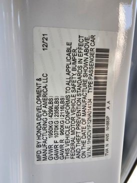 Certified 2022 Honda Accord LX image 19