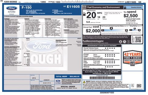 Used 2020 Ford F150 Lariat w/ Equipment Group 501A Mid image 2