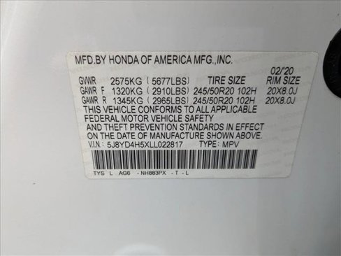 Certified 2020 Acura MDX SH-AWD w/ Technology Package image 19