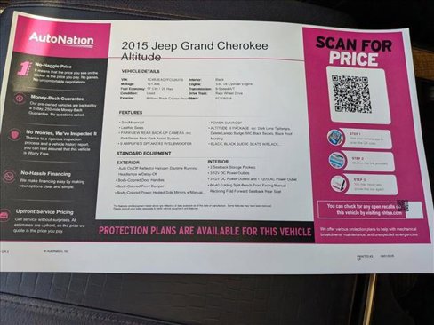 Used 2015 Jeep Grand Cherokee Altitude image 25
