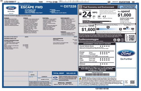Used 2019 Ford Escape S image 5