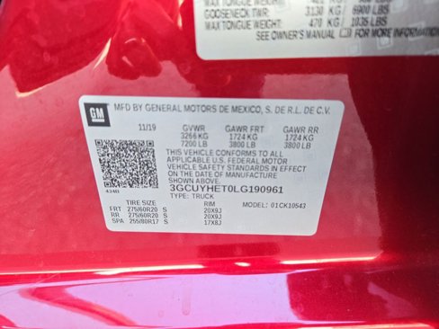 Used 2020 Chevrolet Silverado 1500 High Country image 32