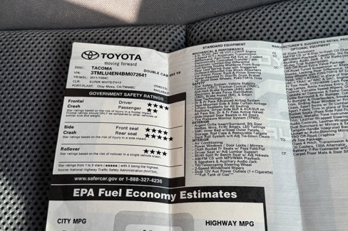 Used 2011 Toyota Tacoma 4x4 Double Cab image 38