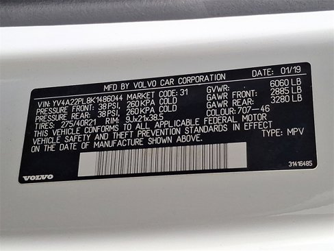 Used 2019 Volvo XC90 T6 Inscription w/ Advanced Package image 28