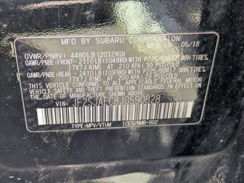 Used 2018 Subaru Forester 2.5i Premium w/ Popular Package #3A image 16