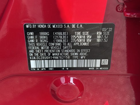 Certified 2022 Honda HR-V Sport image 24